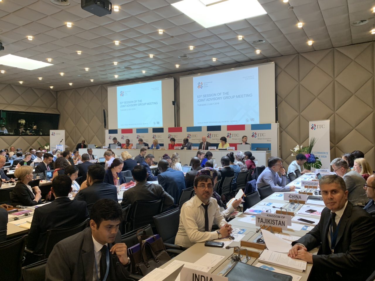 Представление достижений Республики Таджикистан в сфере торговли на 53 ежегодной сессии Совместной Консультативной Группы Международного Торгового Центра  
