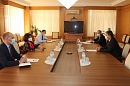 Встреча Министра экономического развития и торговли Республики Таджикистан г-на Завкизода Завки Амина с Постоянным представителем ООН в Таджикистане г-жой Пратибха Мехта